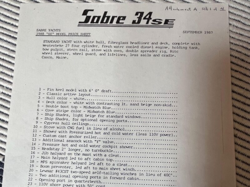 1988 Sabre 34 MK II