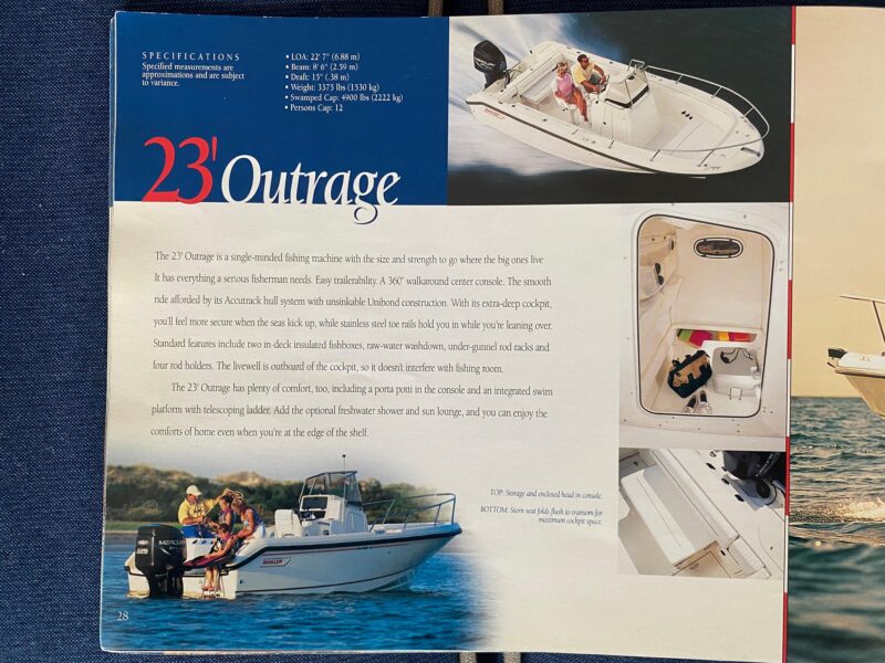 2000 Boston Whaler 23 Outrage
